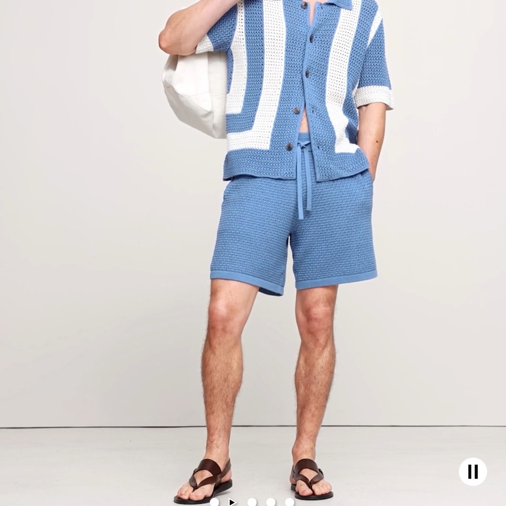 Banana Republic Blue Knit Top + Bottoms